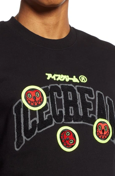 Shop Ice Cream Icecream End Game Crewneck Sweatshirt In Black