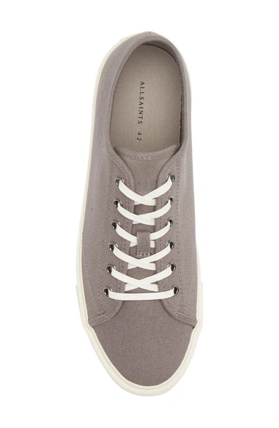 Shop Allsaints Theo Canvas Sneaker In Charcoal Grey