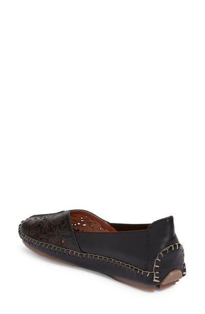 Shop Pikolinos Jerez Perforated Loafer In Black Leather