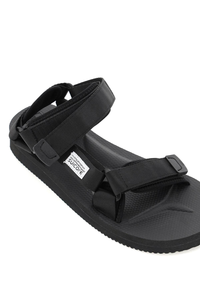 Shop Suicoke Depa-v Sandals In Black