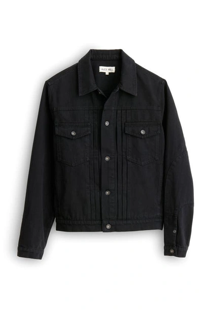 Shop Alex Mill Upcycled Denim Jacket In Washed Black