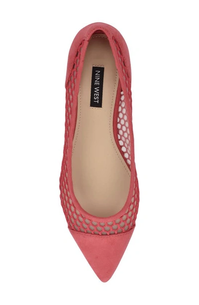 Shop Nine West Brex Pointed Toe Flat In Coral
