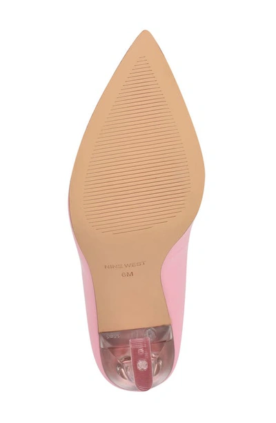 Shop Nine West Trendz Pointed Toe Pump In Light Pink Patent