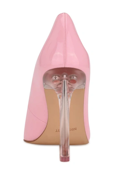 Shop Nine West Trendz Pointed Toe Pump In Light Pink Patent