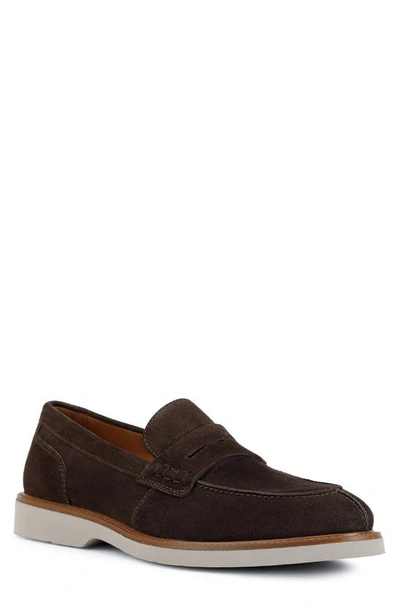 Shop Geox Gubbio Loafer In Dark Brown