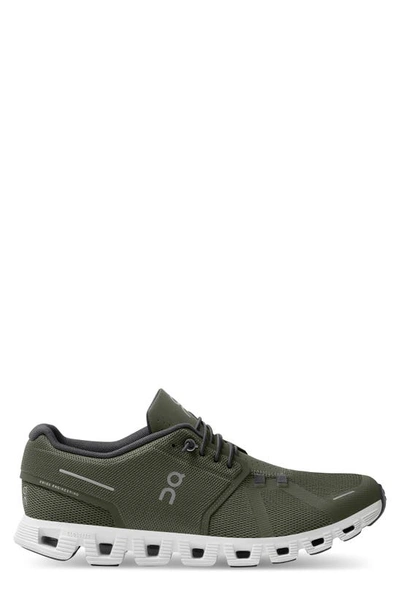 Shop On Cloud 5 Running Shoe In Olive/ White