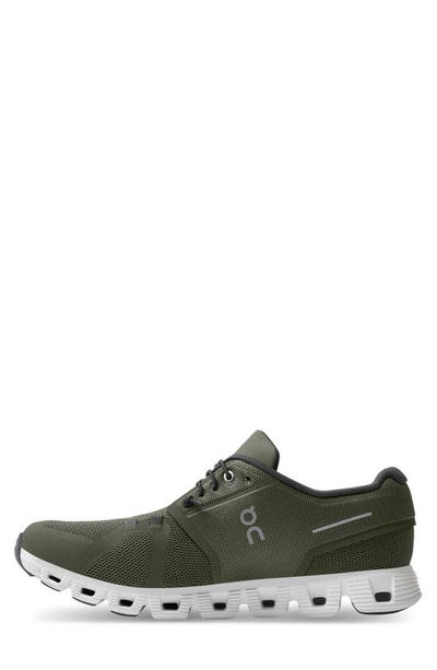 Shop On Cloud 5 Running Shoe In Olive/ White