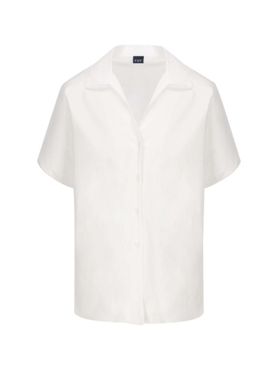 Shop Fay Women's White Other Materials Shirt