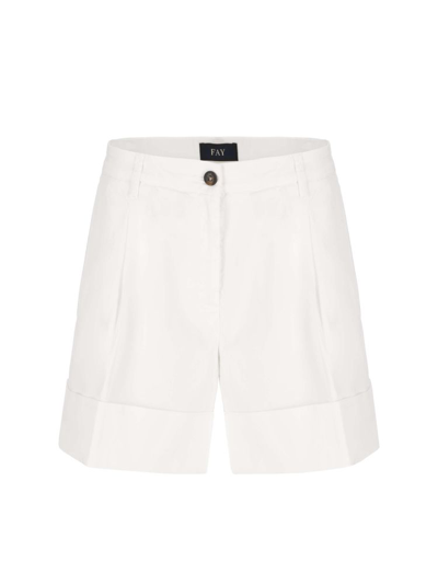 Shop Fay Women's White Other Materials Shorts