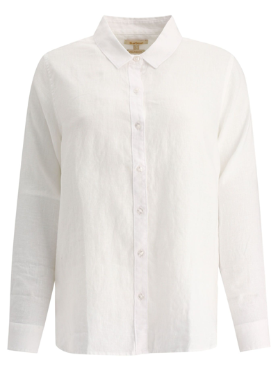 Shop Barbour Women's White Other Materials Shirt