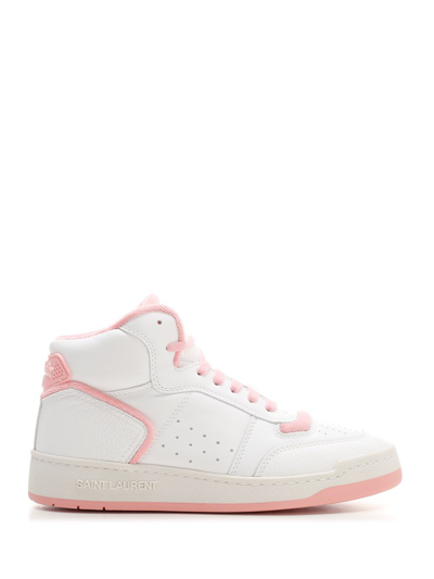 Shop Saint Laurent Women's White Other Materials Sneakers