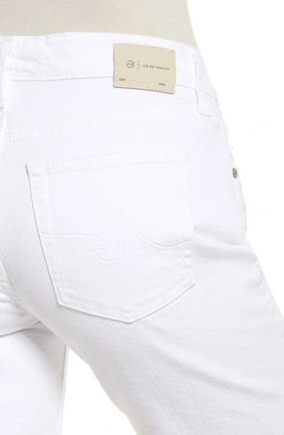 Shop Ag Nikki Denim Bermuda Shorts In 1 Year Classic White