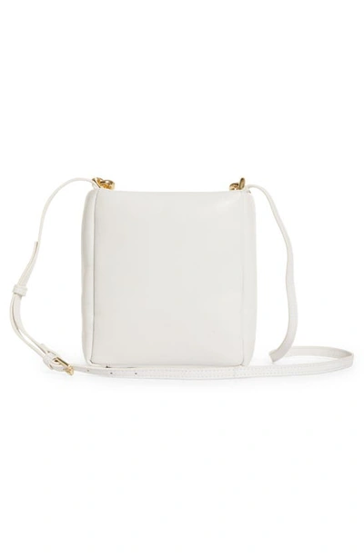 Shop Stand Studio Diya Leather Top Handle Bag In White/ Gold Chain