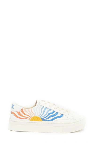 Shop Soludos Hippie Wave Ibiza Platform Sneaker In White