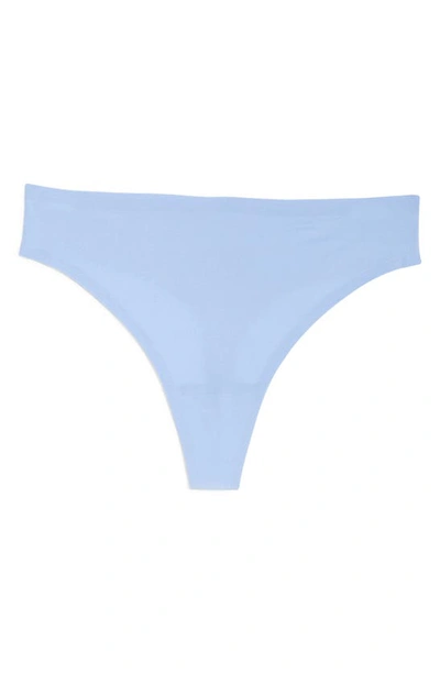Shop Chantelle Lingerie Soft Stretch Thong In Periwinkle