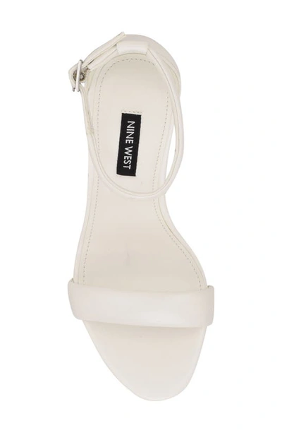 Shop Nine West Teeya Ankle Strap Sandal In White
