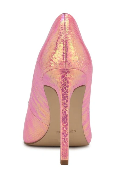 Shop Nine West 'tatiana' Pointy Toe Pump In Neon Pink Multi