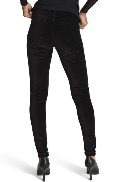 Shop Reiss Lux Velvet Pants In Black
