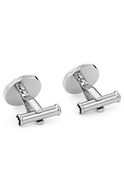 Shop Montblanc Snowcap Stainless Steel Cuff Links