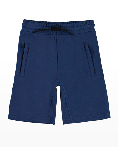 Shop Molo Boy's Aliases Solid Short In Naval Blue