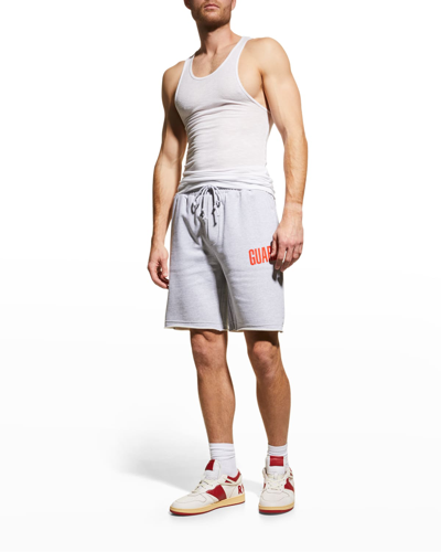 Shop Helmut Lang Men's Lifeguard Sweat Shorts In Vapor Heat
