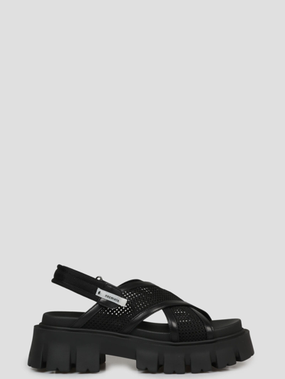 Shop Premiata M6288 Sandals In Black