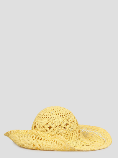 Shop Ruslan Baginskiy Straw Hat In Yellow & Orange