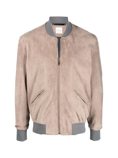 Shop Paul Smith Gents Suede Bomber Jacket In A