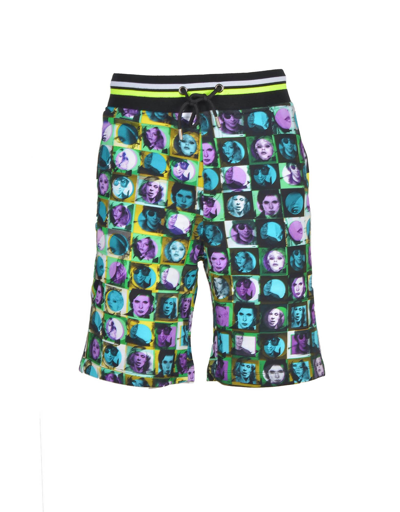 Shop Frankie Morello Mens Green Bermuda Shorts