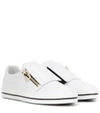 Roger Vivier 25mm Sneaky Viv Zip-up Leather Sneakers