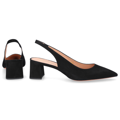 Santoni Slingback Pumps 70050 In Black