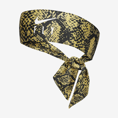 Shop Nike Unisex Fly Graphic Basketball Head Tie In Yellow