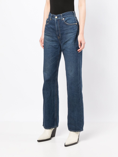 Tu Es Mon Tresor The Lapis Lazuli Straight-leg Jeans In Blue