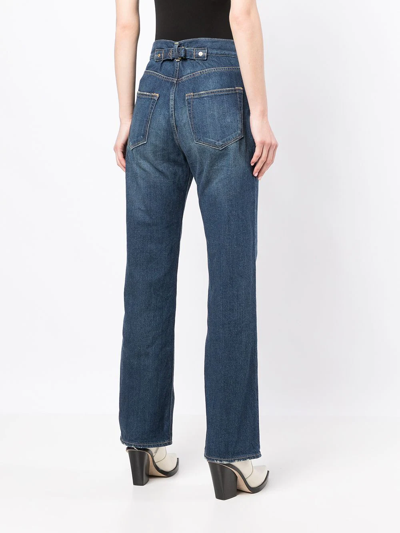 Tu Es Mon Tresor The Lapis Lazuli Straight-leg Jeans In Blue