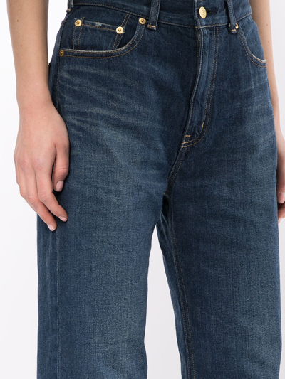 Tu Es Mon Tresor The Lapis Lazuli Straight-leg Jeans In Blue