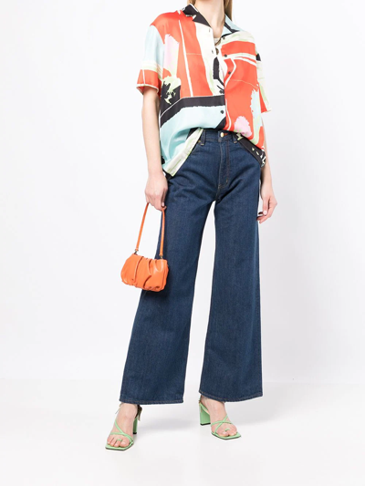 Tu Es Mon Tresor The Amber Flared Jeans In Blue