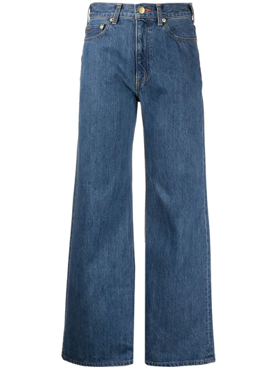 Shop Tu Es Mon Tresor The Amber 3year Flared Jeans In Blue