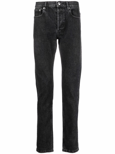 Shop Apc Slim-cut Jeans In Black