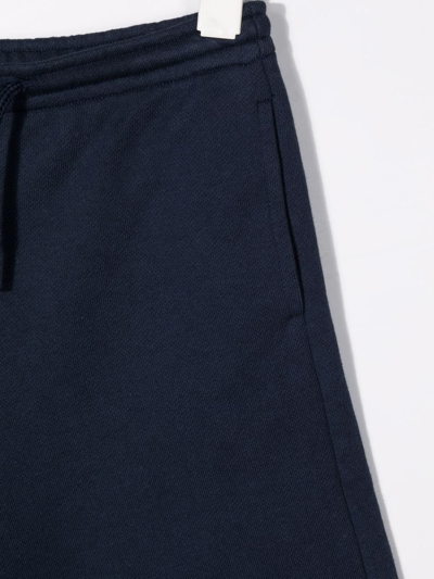 Shop Myar Logo-print Drawstring Track Shorts In Blue