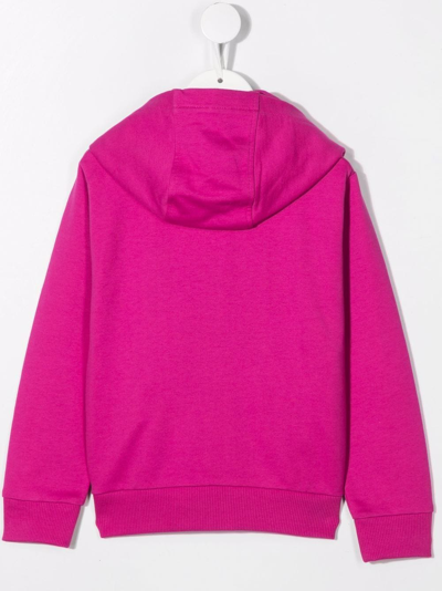 Shop Versace Dream Zip-up Hoodie In Pink