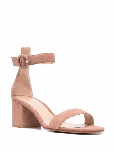 Gianvito Rossi 60mm Ankle Strap-fastening Sandals In Neutrals