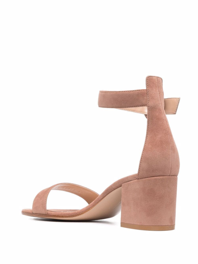 Gianvito Rossi 60mm Ankle Strap-fastening Sandals In Neutrals