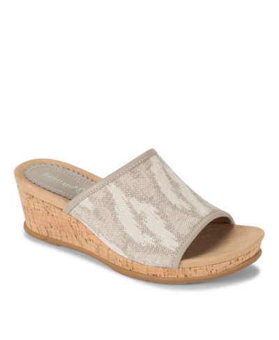 Shop Baretraps Women's Flossey Slide Wedge Sandals In Natural