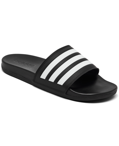 Shop Adidas Originals Adidas Women's Adilette Comfort Slide Sandals From Finish Line In Core Black/cloud White