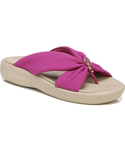 Shop Bzees Promise Washable Slide Sandals Women's Shoes In Festival Pink Fabric