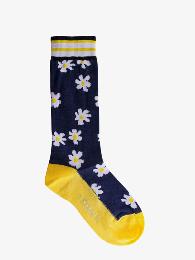Shop Marni Socks In Blue