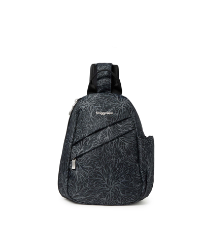 Shop Baggallini Women's Sling Backpack In Midnight Blossom