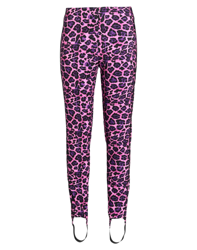 Shop Babylon Woman Leggings Fuchsia Size 6 Polyester, Elastane In Pink