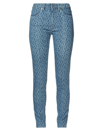 Shop Dondup Woman Jeans Blue Size 28 Cotton, Elastomultiester, Elastane