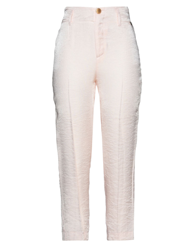 Shop Rebel Queen By Liu •jo Rebel Queen Woman Pants Pink Size 12 Viscose, Polyamide